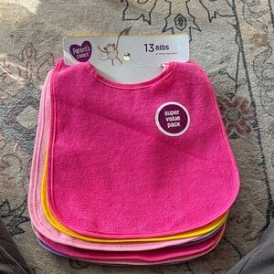 Parent's Choice Vibrant Bib Set - Pink, Yellow, and More